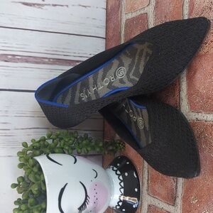 Rothy's The Point Black Ballet‎ Flats Comfort Casual Knit Sustainable Women's 8